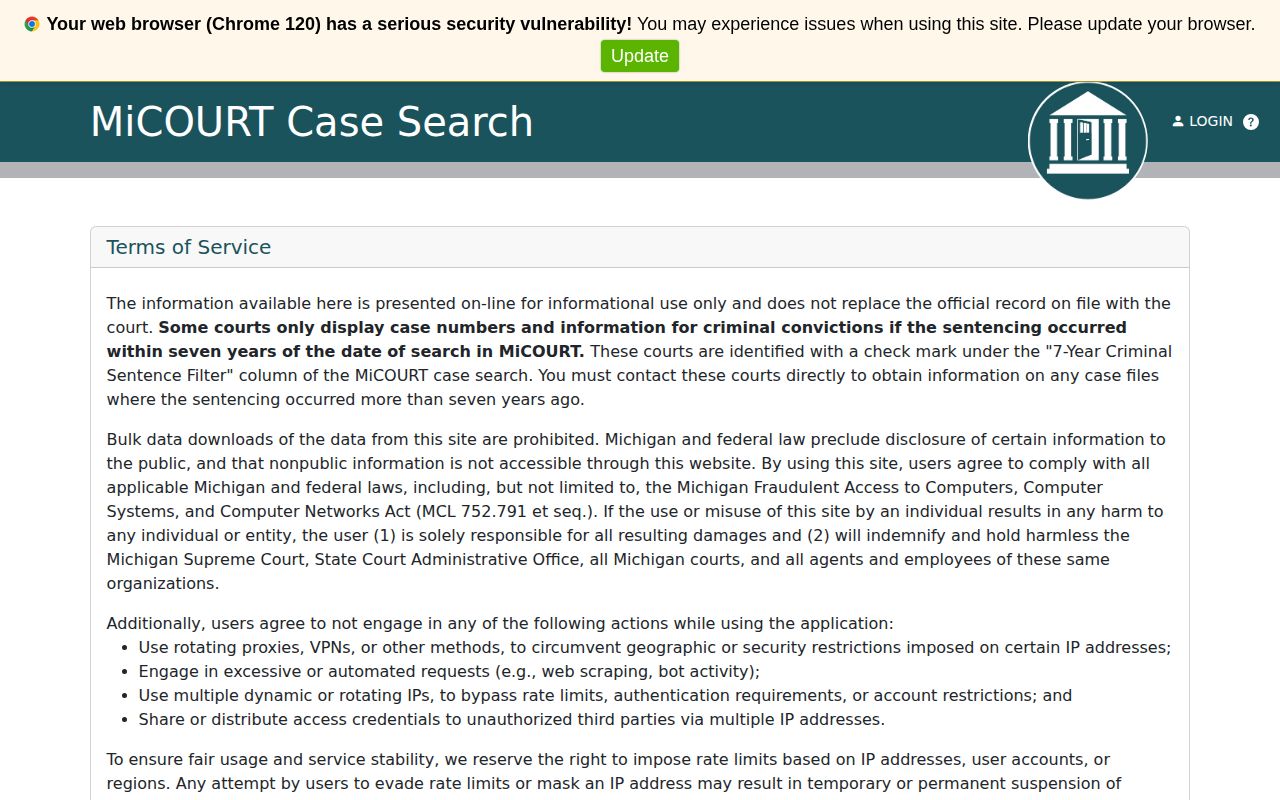 Mason County 79th District court arrest record search